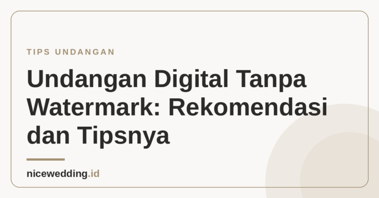 Ilustrasi undangan digital tanpa watermark