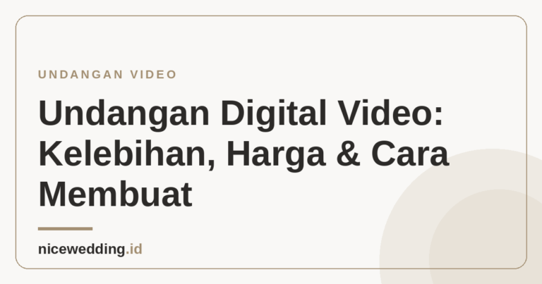 Ilustrasi undangan digital video