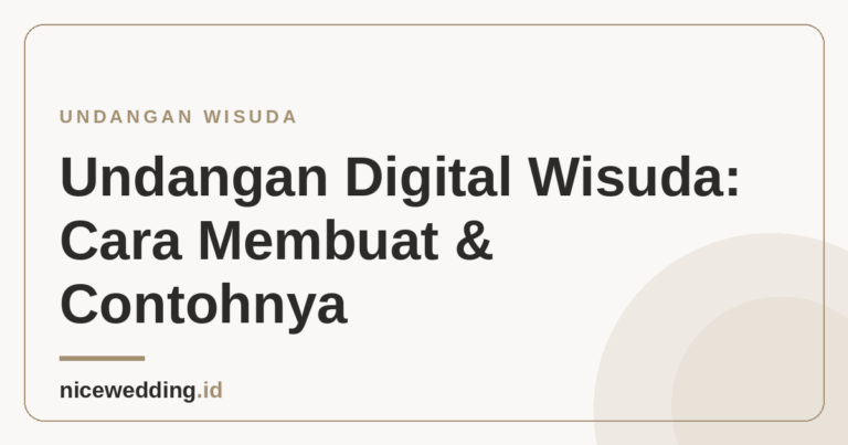 Ilustrasi undangan digital wisuda