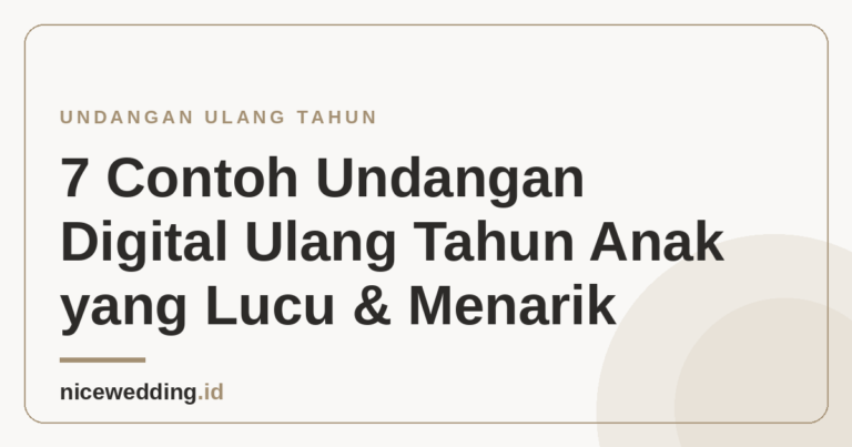 Ilustrasi undangan digital ulang tahun anak yang lucu dan menarik