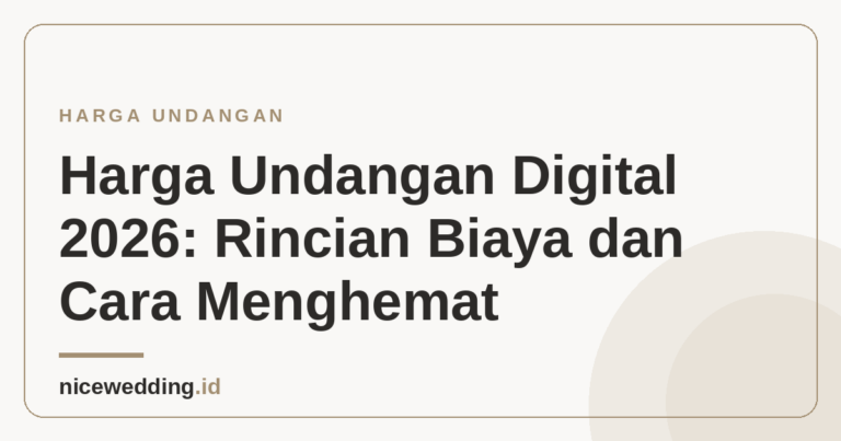 Ilustrasi rincian harga undangan digital 2026