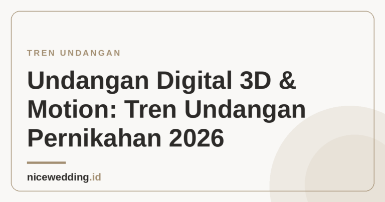 Ilustrasi undangan digital 3D dan motion tren 2026