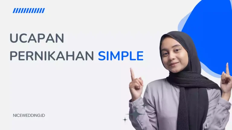 Ucapan Pernikahan Simple